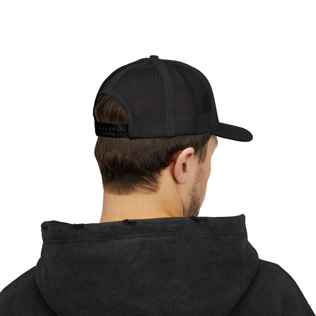 Trucker Cap — Distressed King Lion Embroidered Snapback