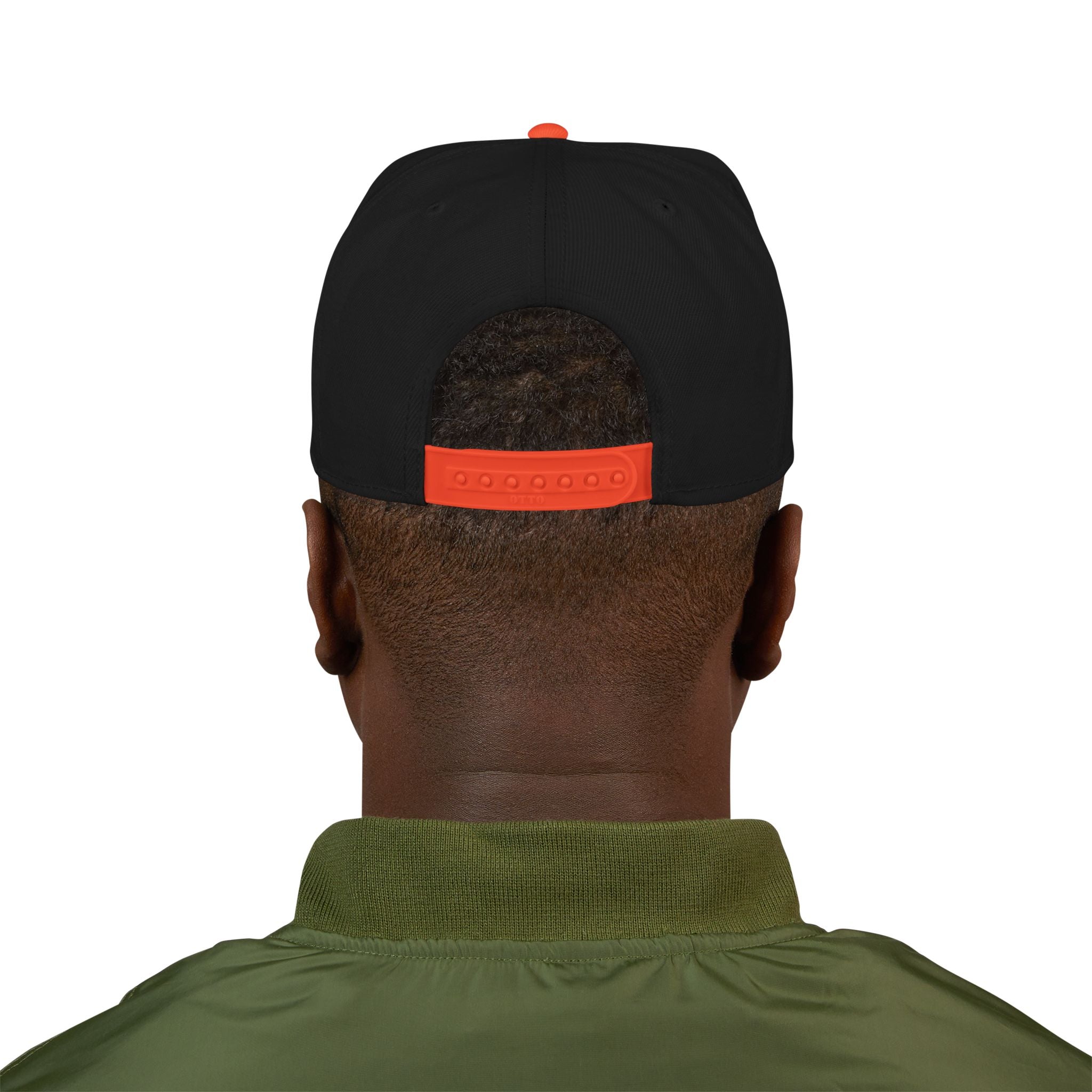 Embroidered Shield Snapback Hat — Vintage Crest Patch Cap
