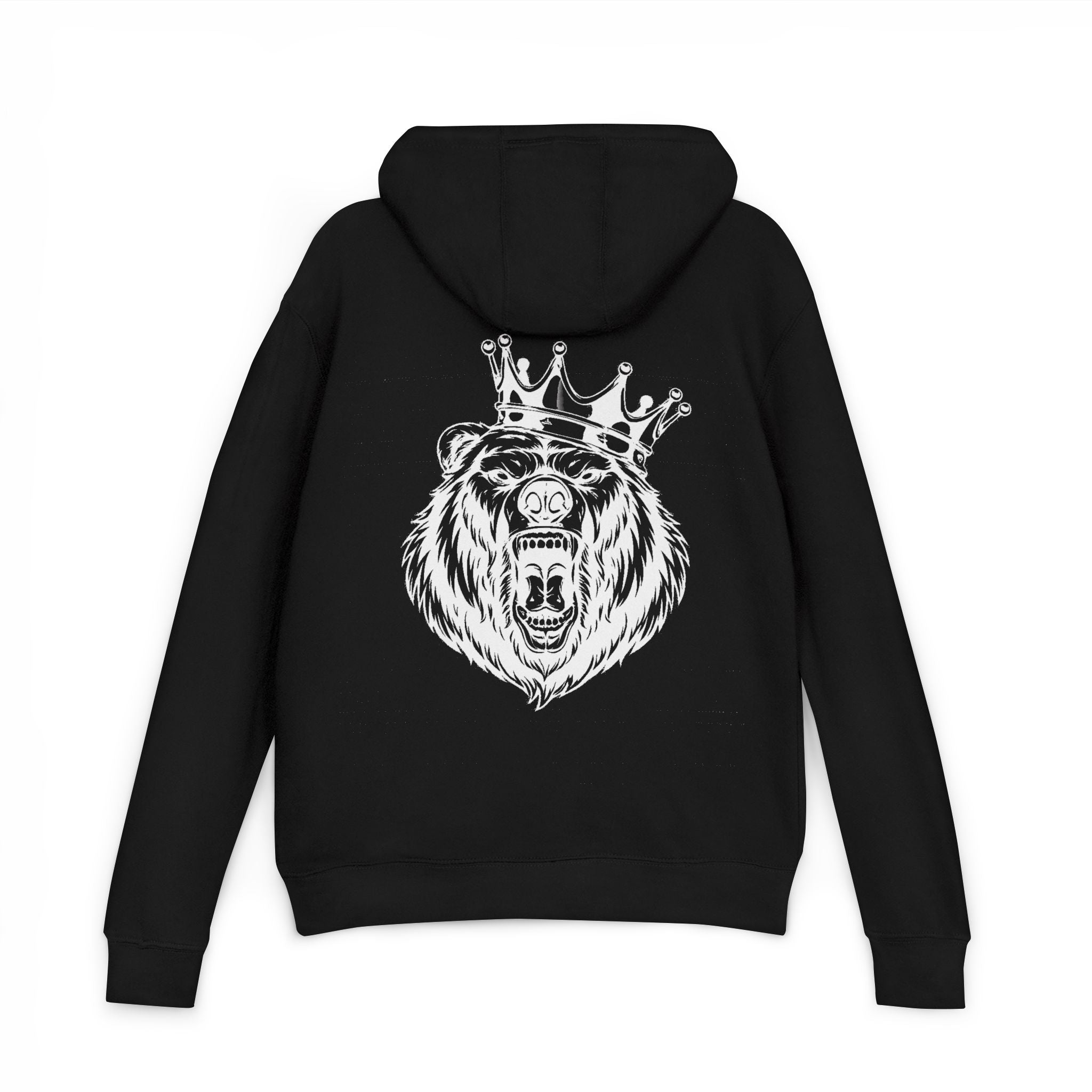 Bear King Hoodie – Wild Division Crowned Bear Graphic Pullover