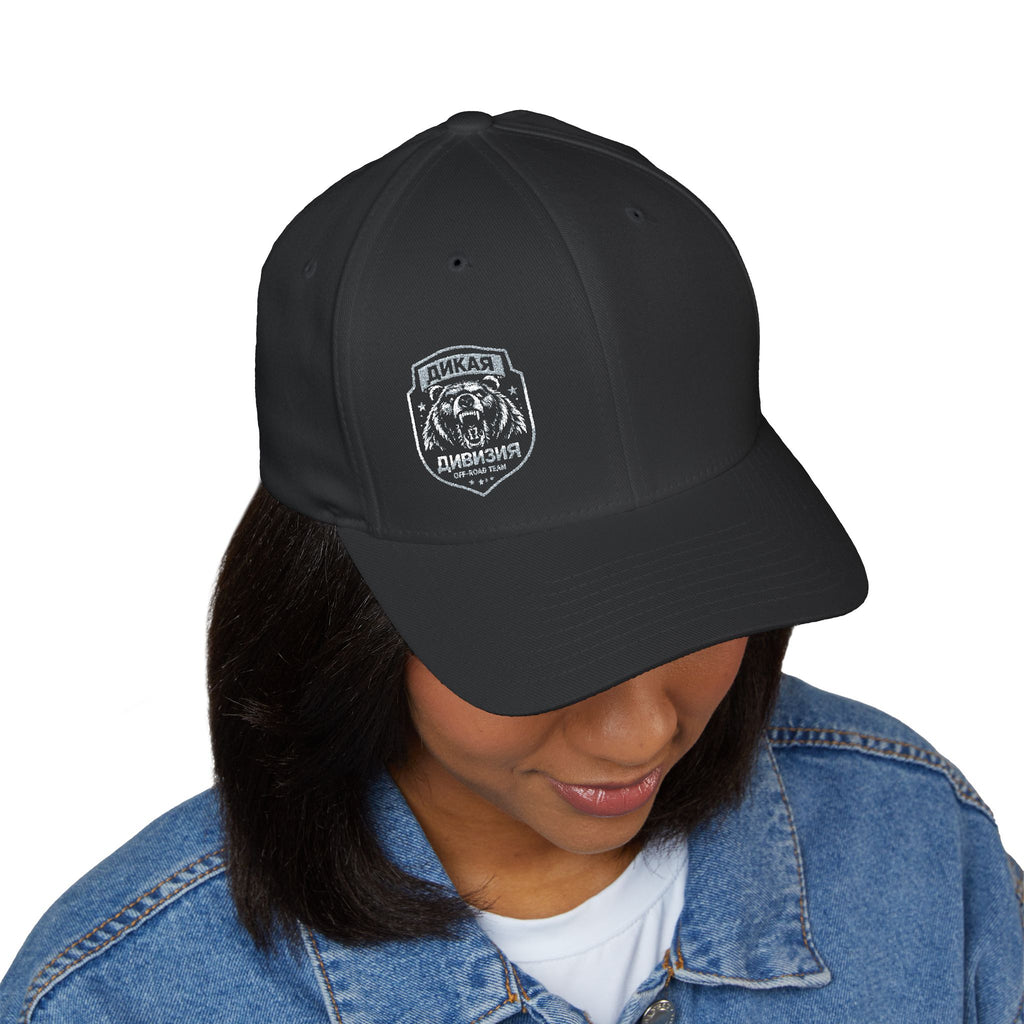 Embroidered Bear Patch Cap — Vintage Outdoor Camping Trucker Hat