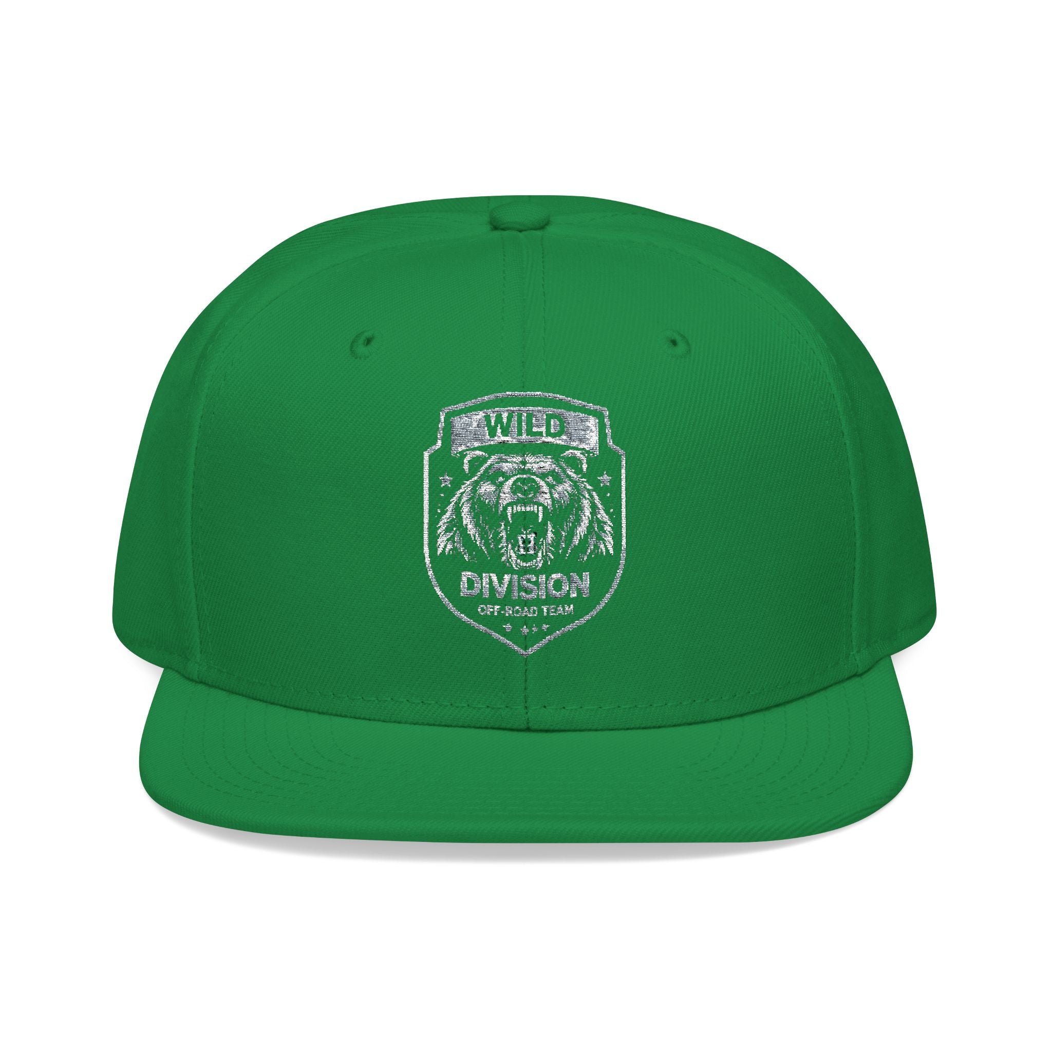 Embroidered Shield Snapback Hat — Vintage Crest Patch Cap