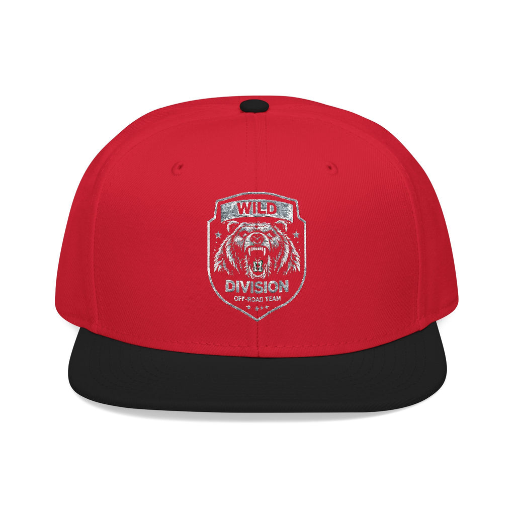 Embroidered Shield Snapback Hat — Vintage Crest Patch Cap