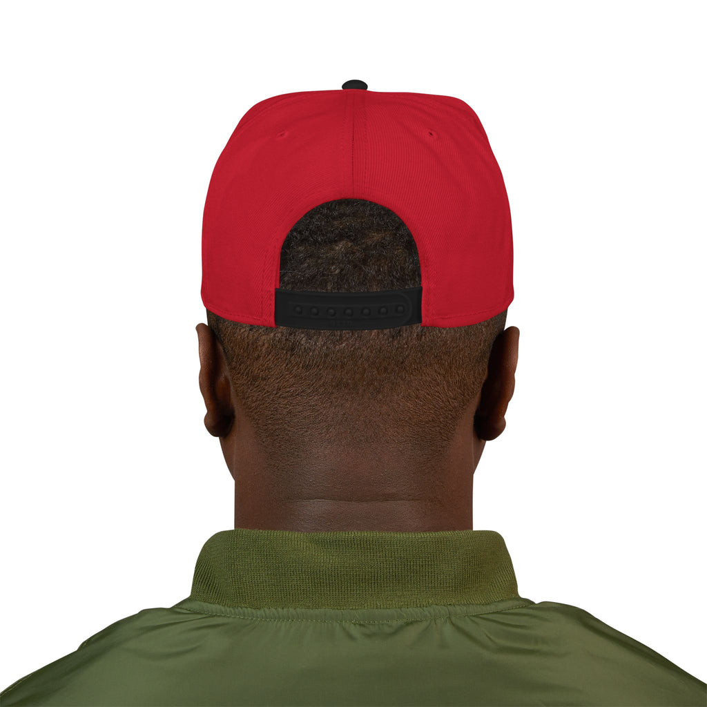Embroidered Bear Crest Snapback Hat