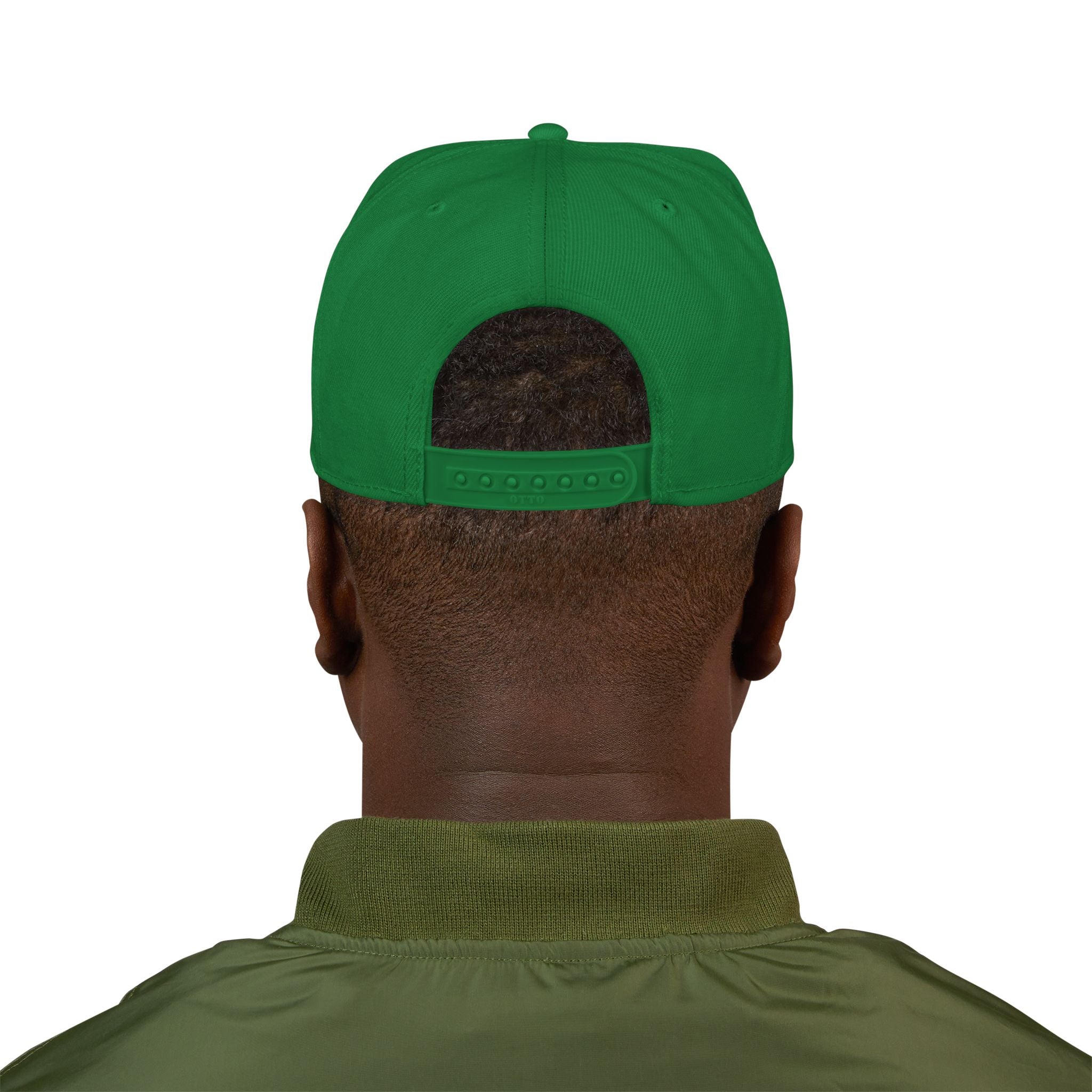 Embroidered Bear Crest Snapback Hat