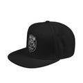 Embroidered Shield Snapback Hat — Vintage Crest Patch Cap