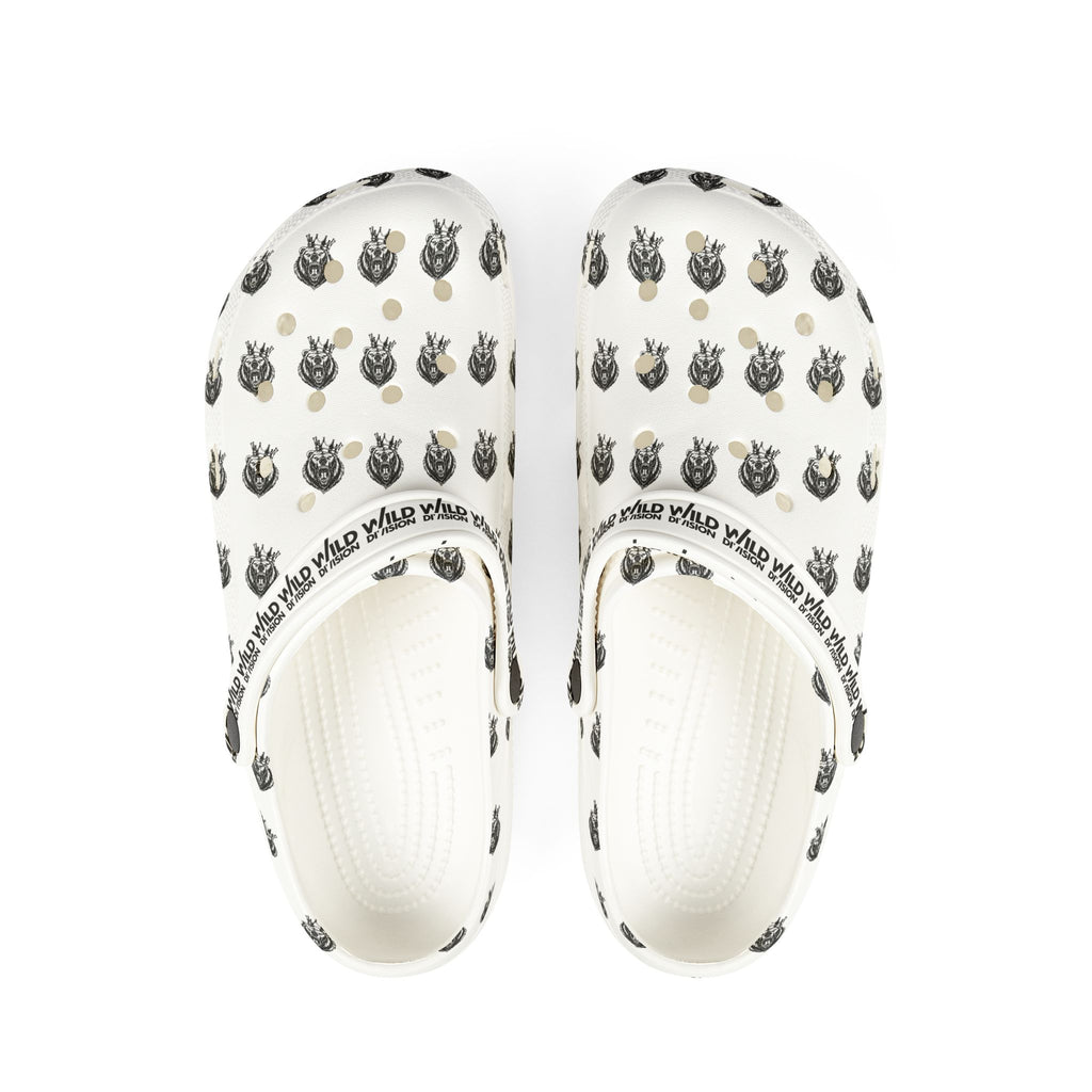 EVA Foam Clogs — Patterned Black Cat Face All-Over Print