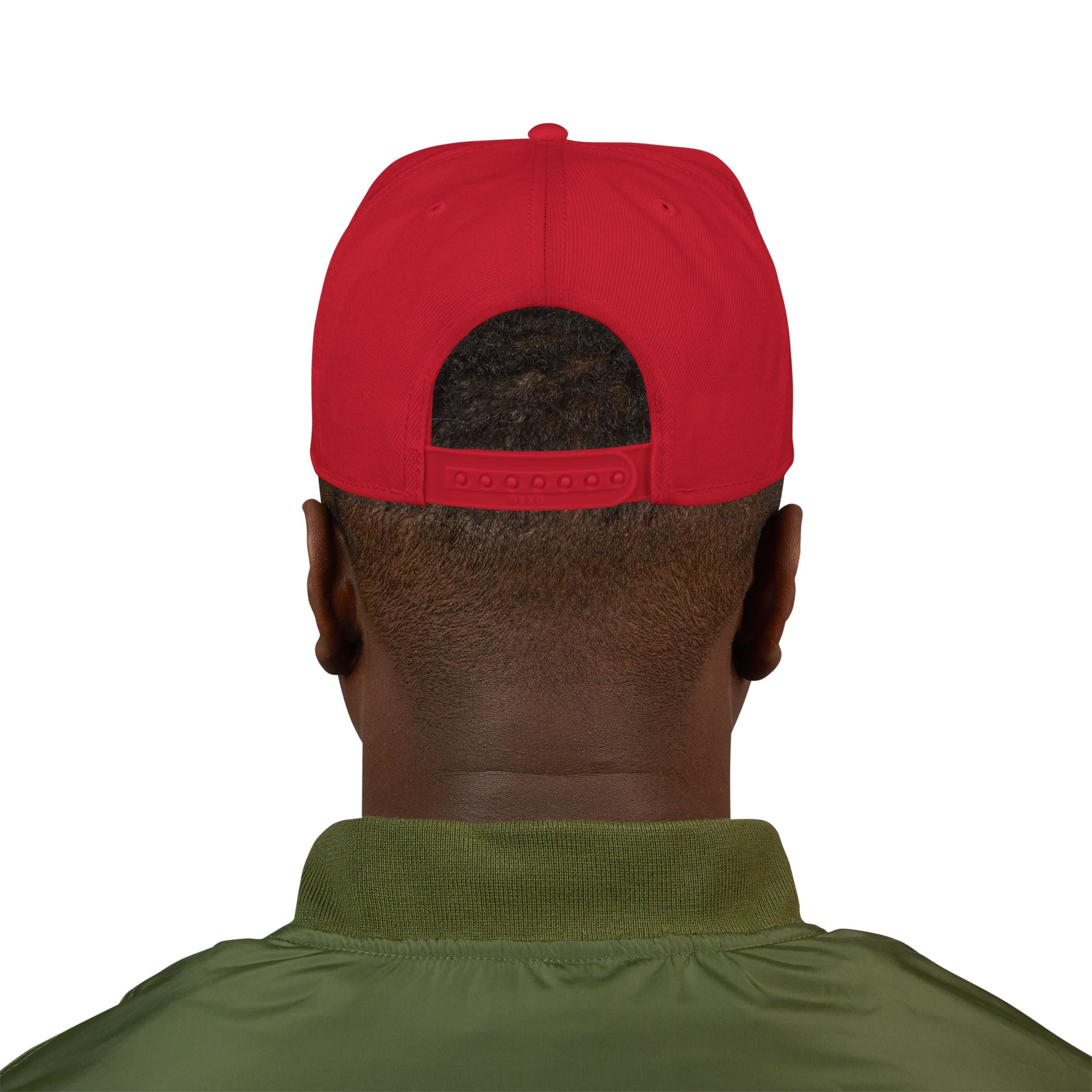 Embroidered Bear Crest Snapback Hat