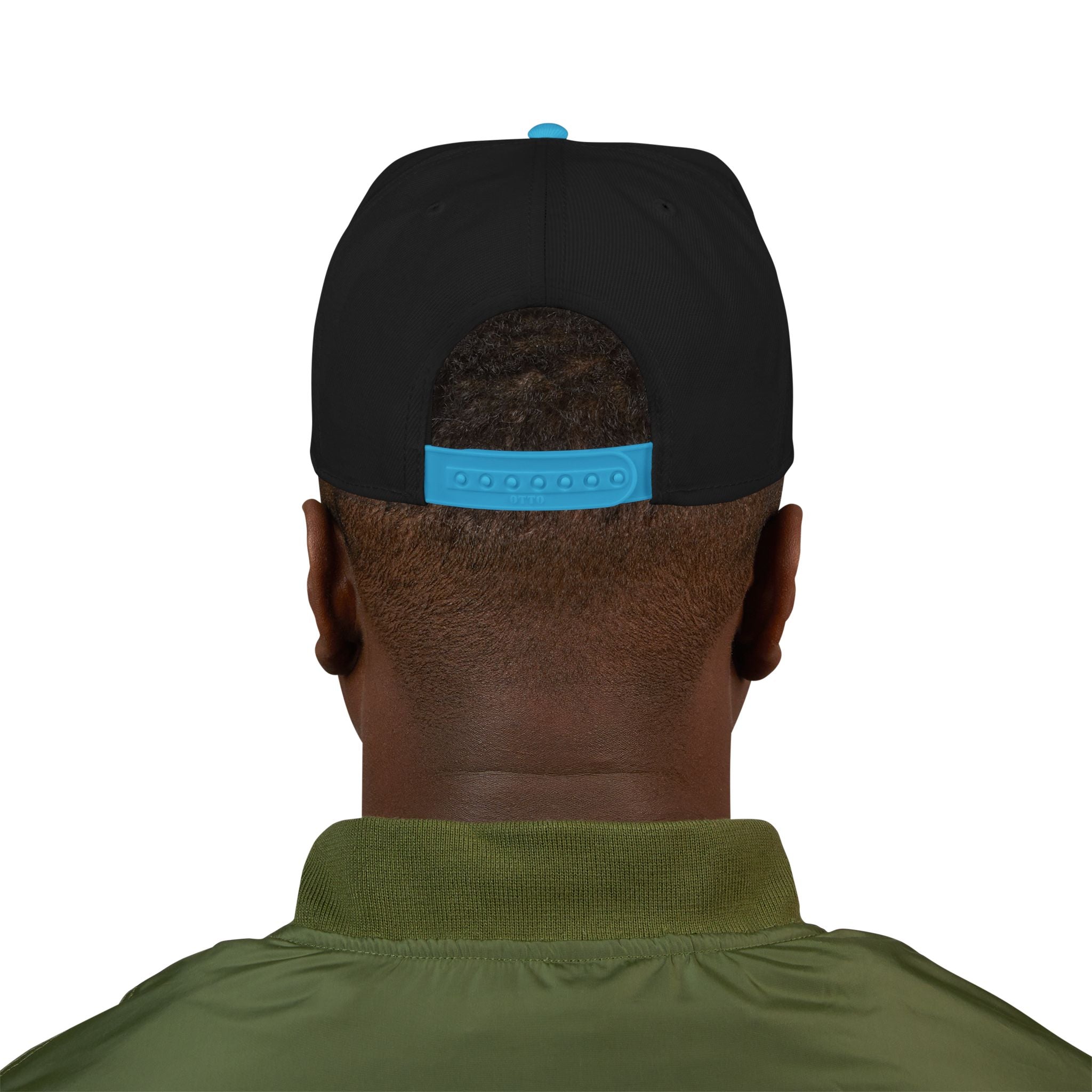Embroidered Shield Snapback Hat — Vintage Crest Patch Cap