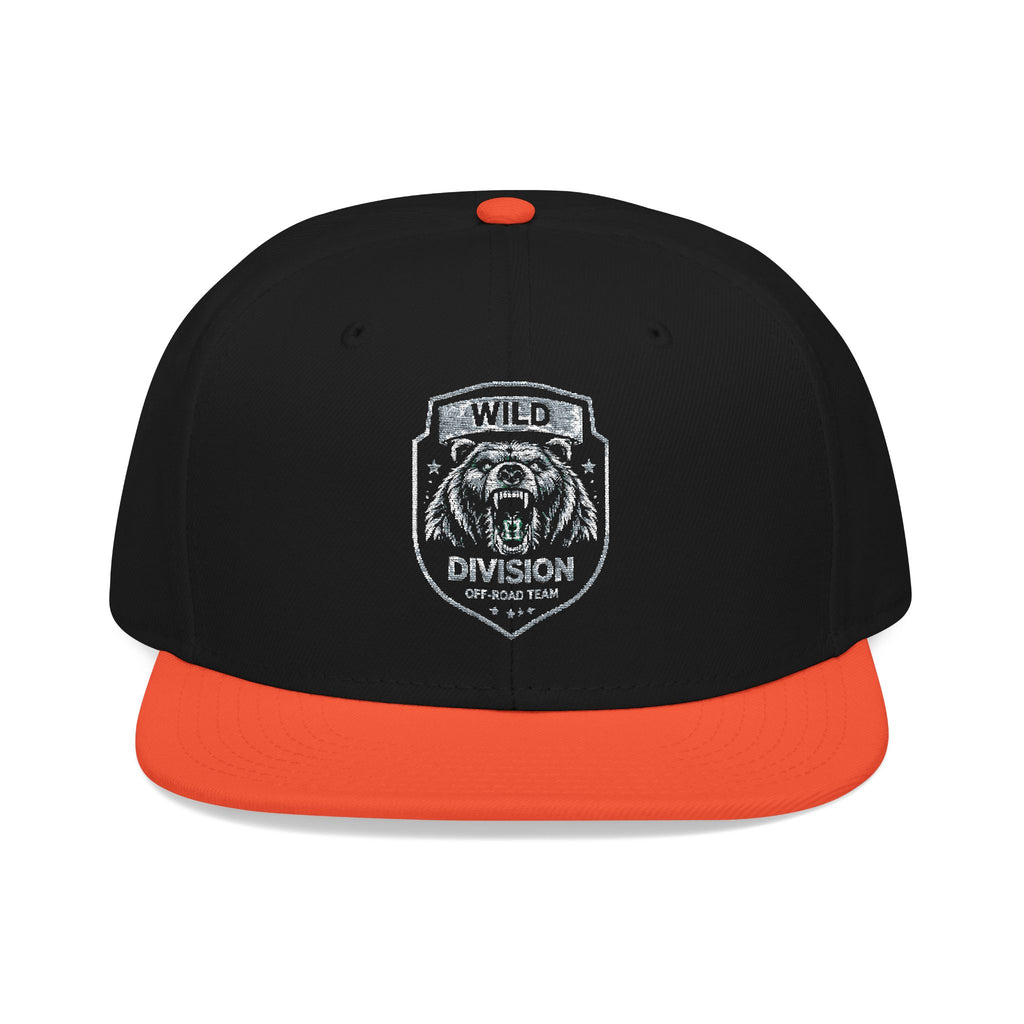Embroidered Shield Snapback Hat — Vintage Crest Patch Cap