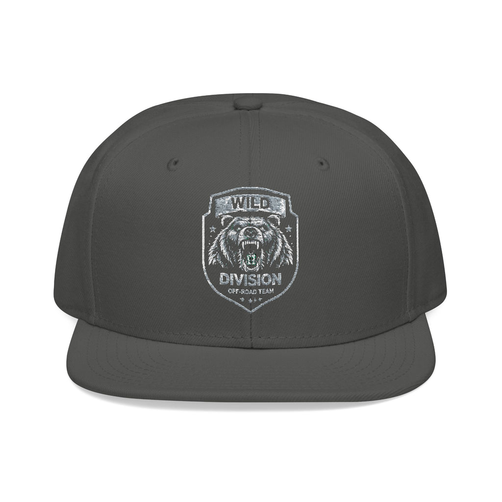 Embroidered Shield Snapback Hat — Vintage Crest Patch Cap
