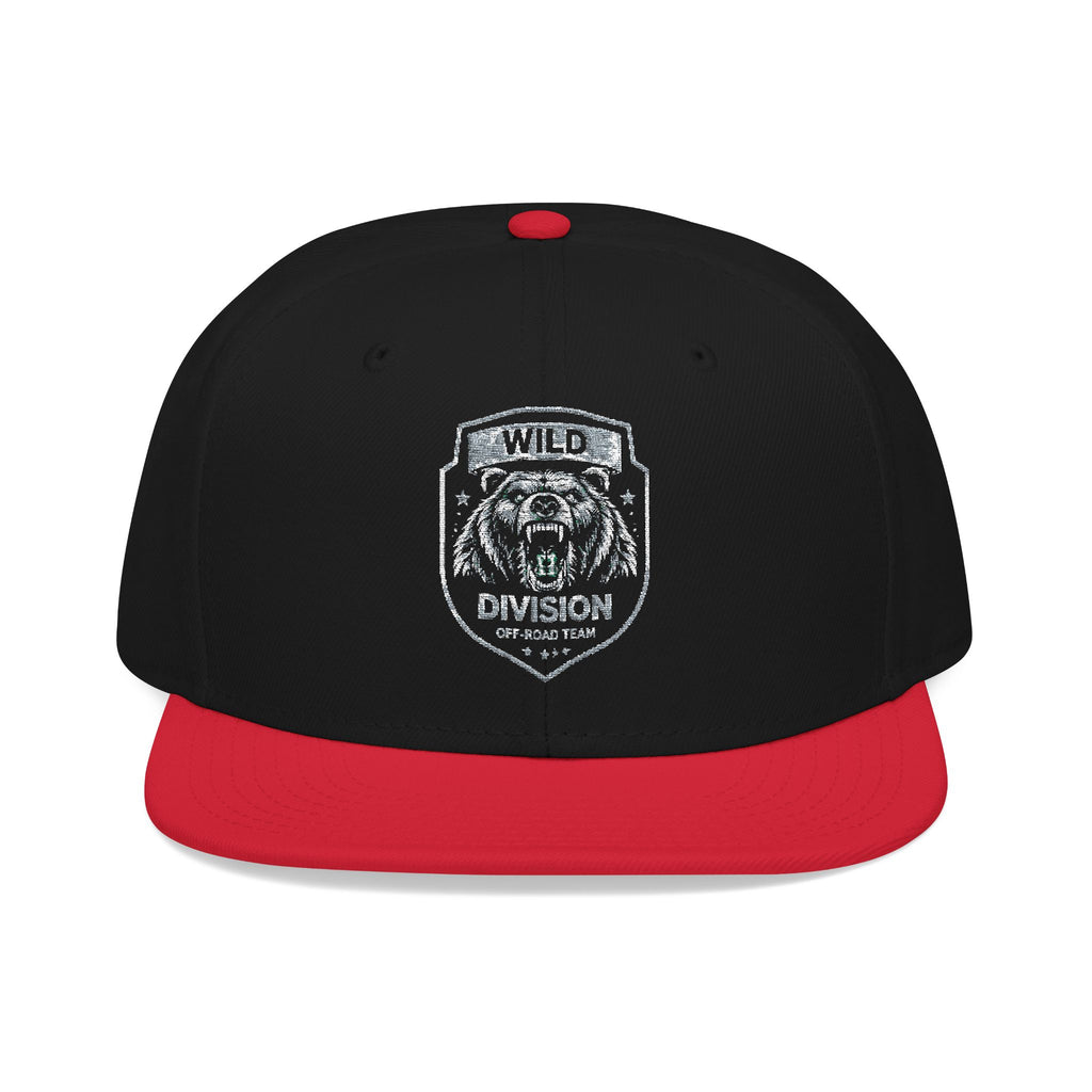 Embroidered Shield Snapback Hat — Vintage Crest Patch Cap