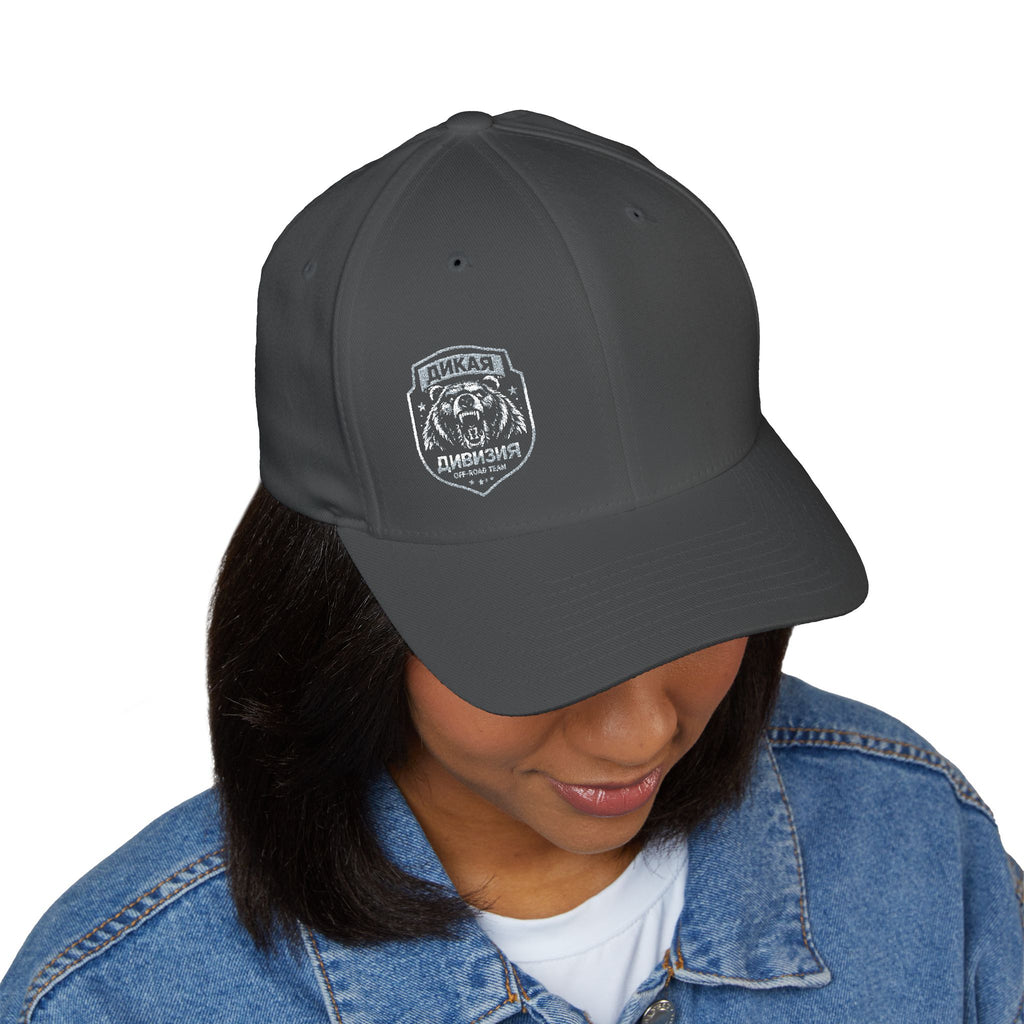 Embroidered Bear Patch Cap — Vintage Outdoor Camping Trucker Hat