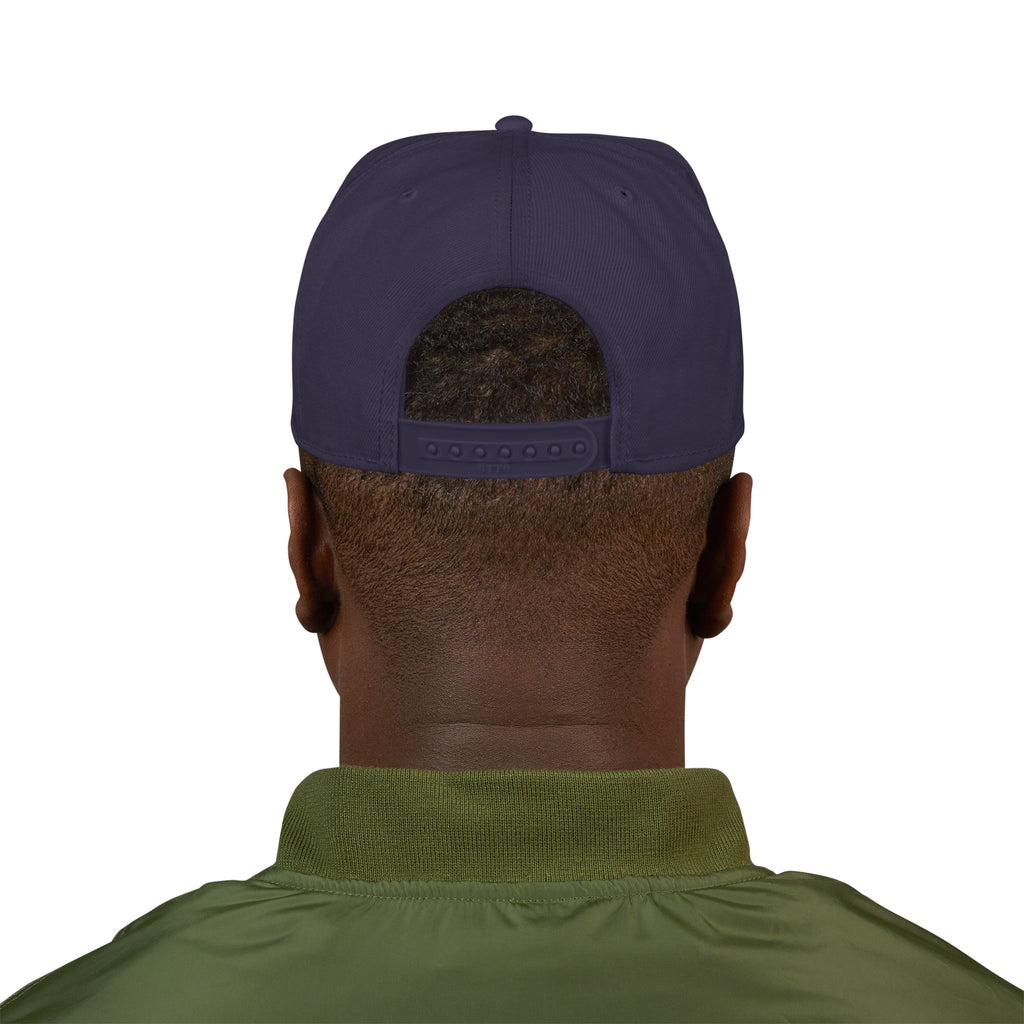 Embroidered Bear Crest Snapback Hat