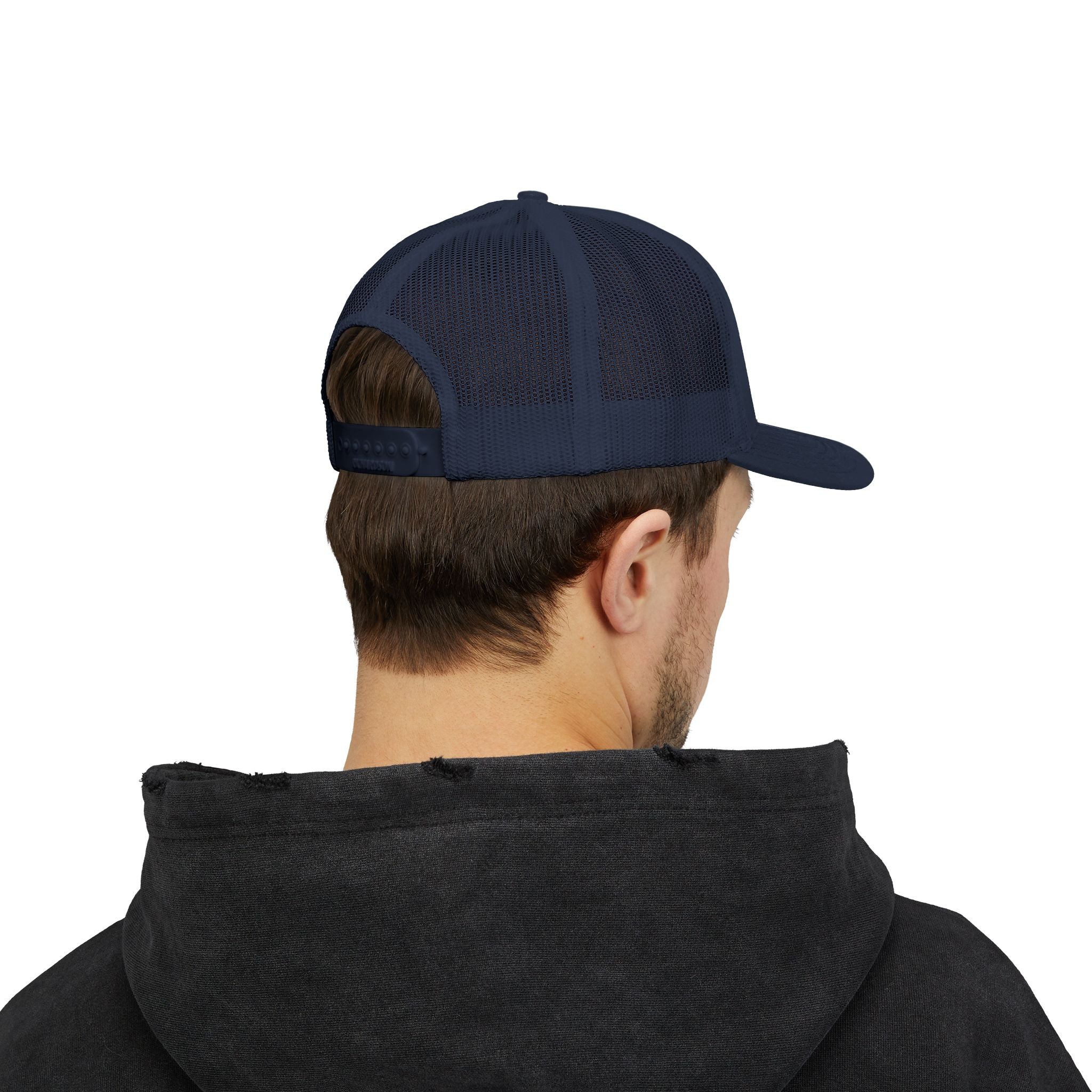Trucker Cap — Distressed King Lion Embroidered Snapback