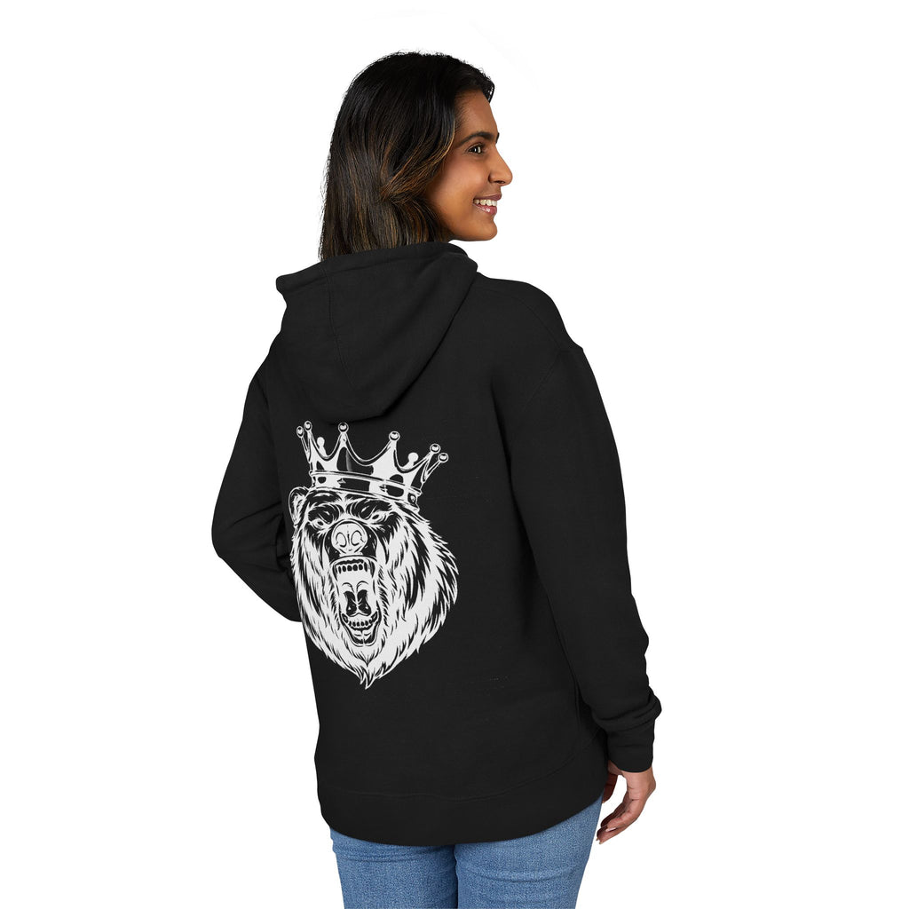 Bear King Hoodie – Wild Division Crowned Bear Graphic Pullover