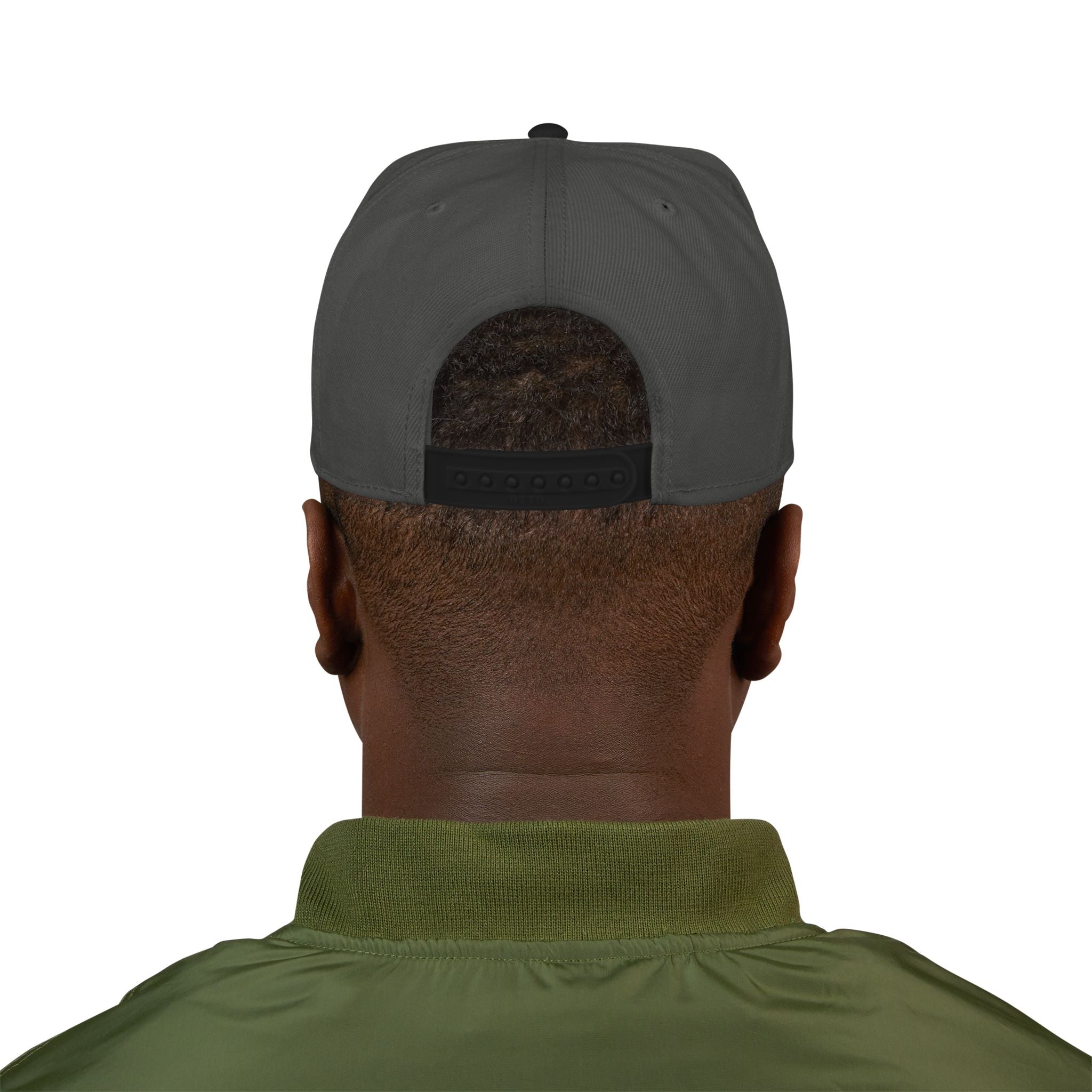 Embroidered Shield Snapback Hat — Vintage Crest Patch Cap