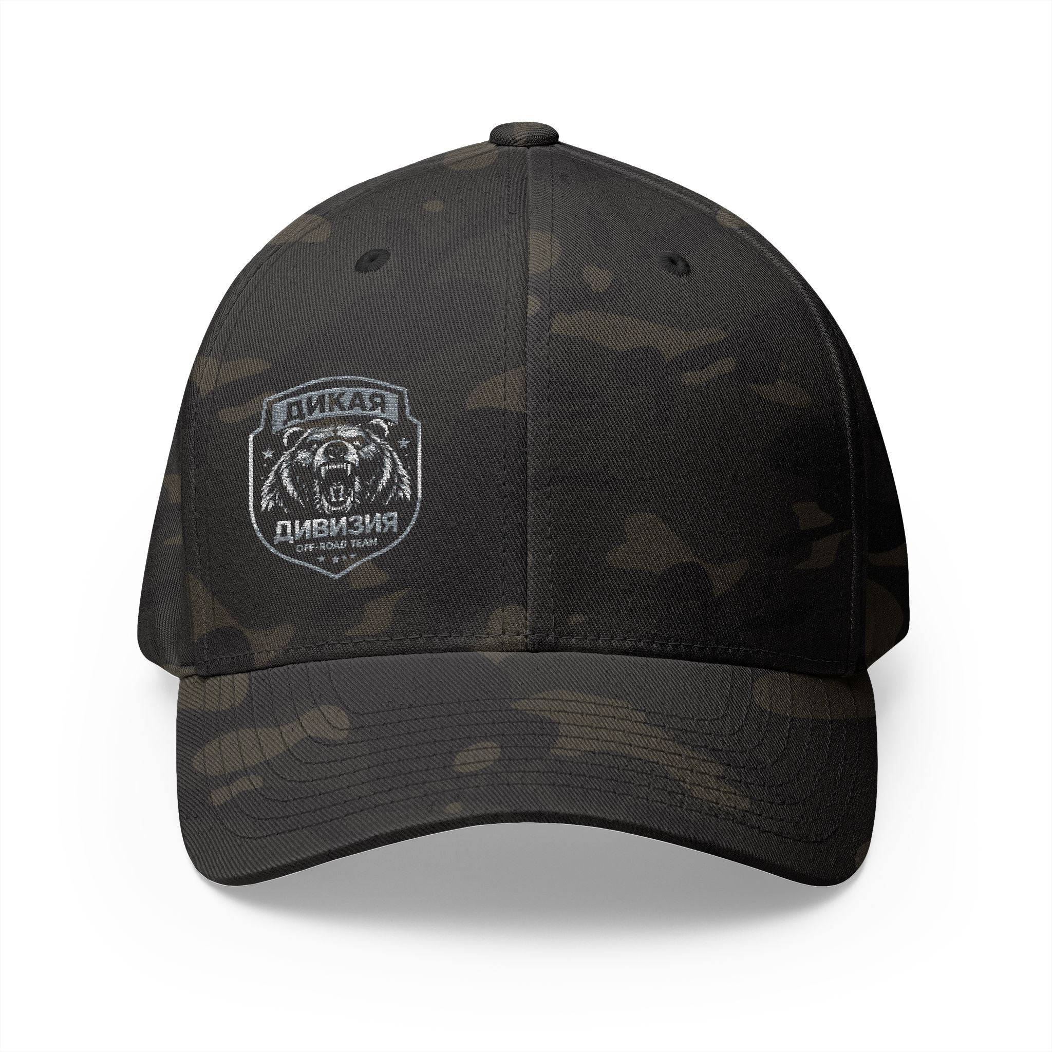 Embroidered Bear Patch Cap — Vintage Outdoor Camping Trucker Hat