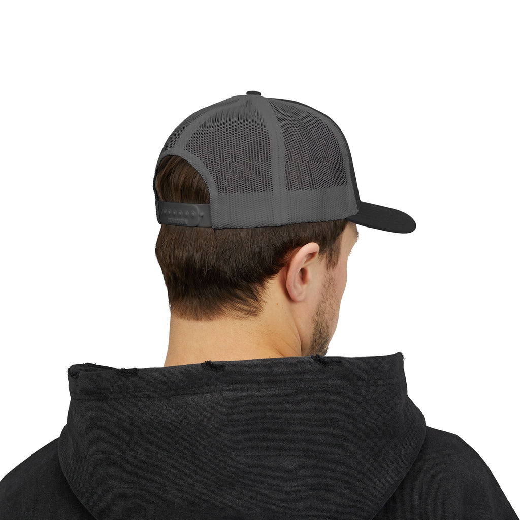 Trucker Cap — Distressed King Lion Embroidered Snapback