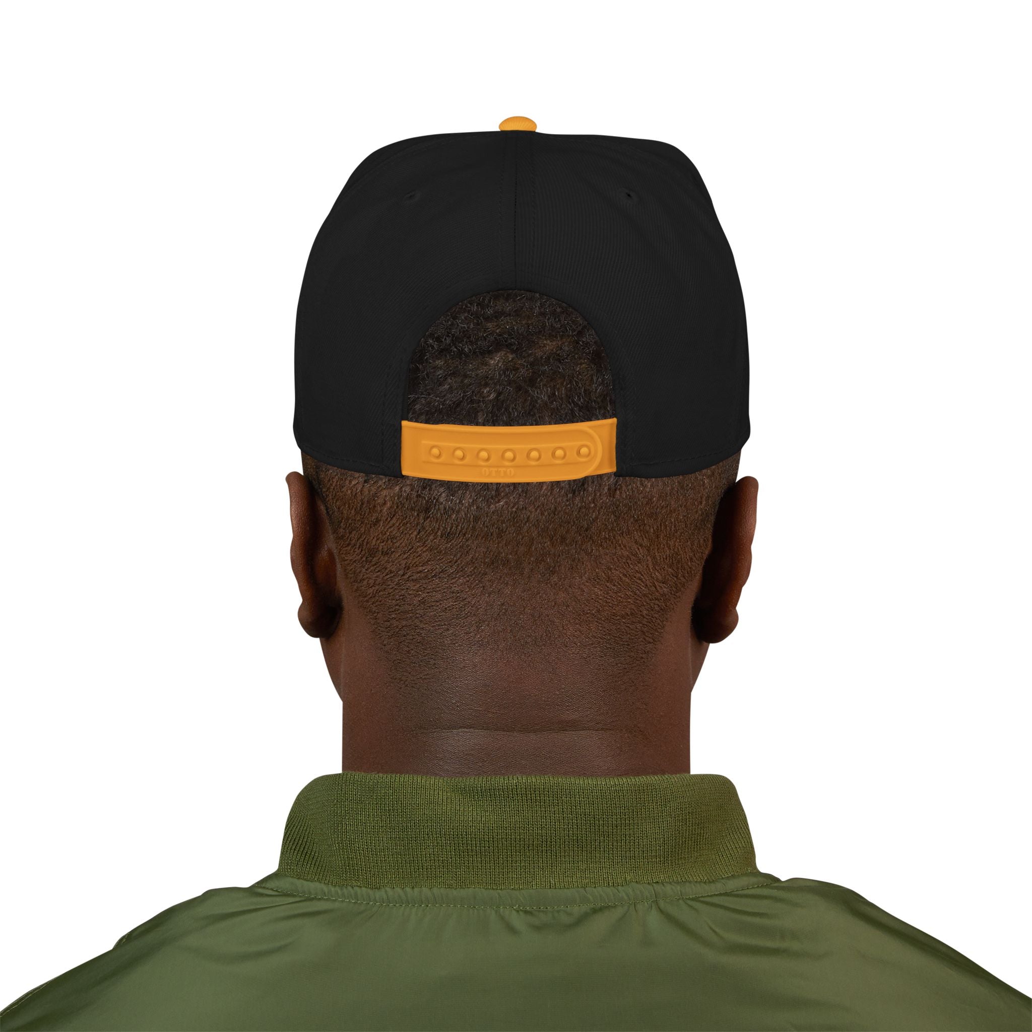 Embroidered Bear Crest Snapback Hat