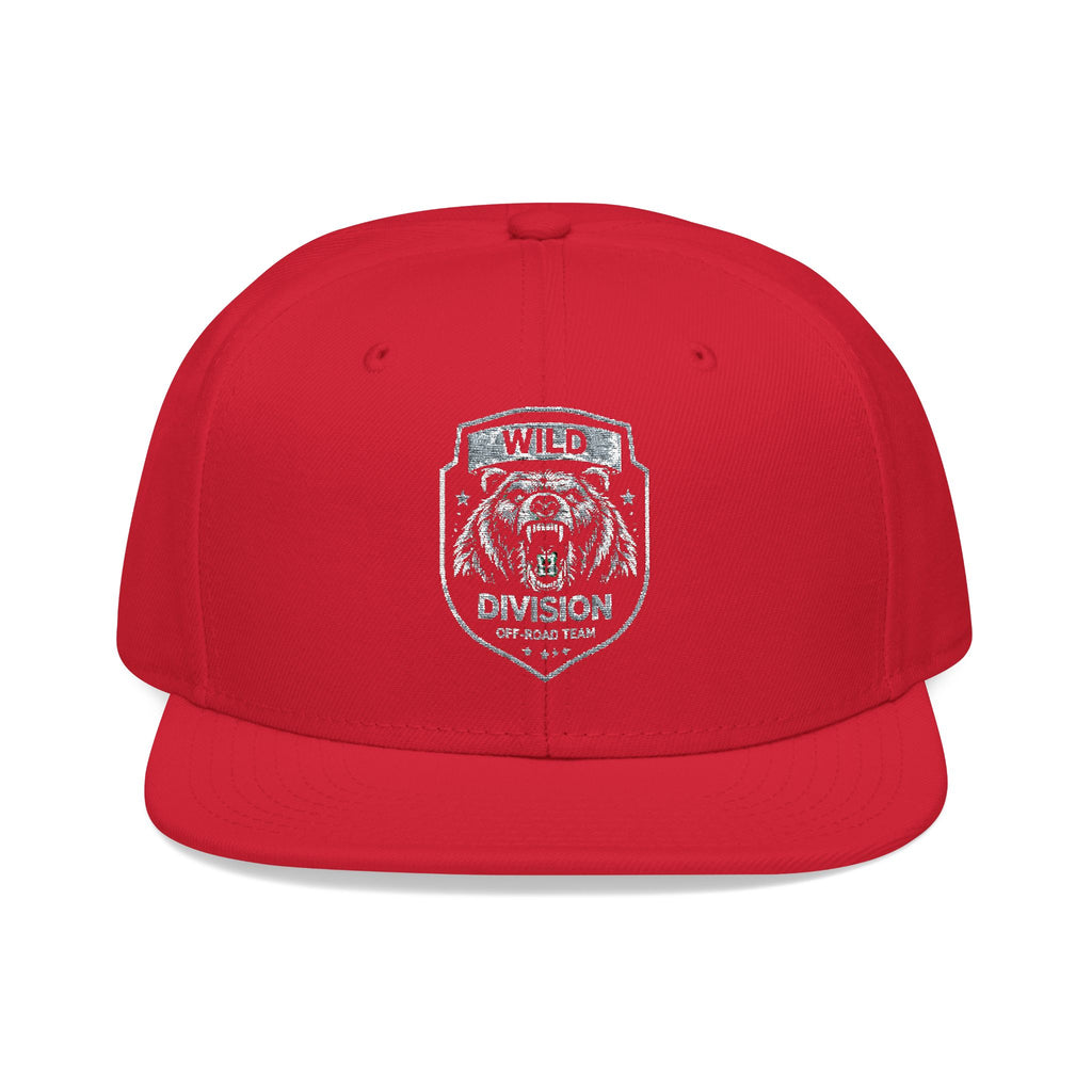 Embroidered Shield Snapback Hat — Vintage Crest Patch Cap