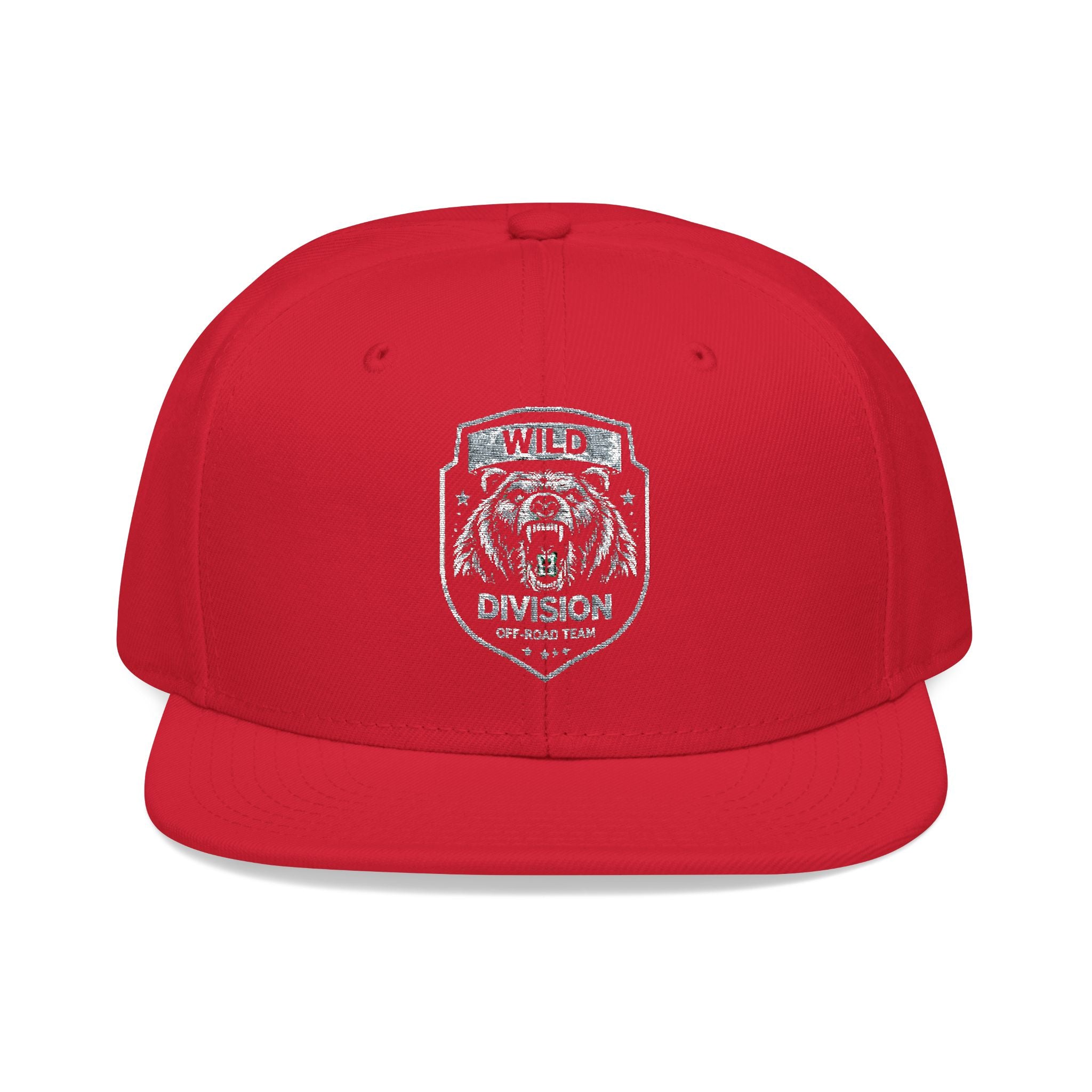 Embroidered Shield Snapback Hat — Vintage Crest Patch Cap