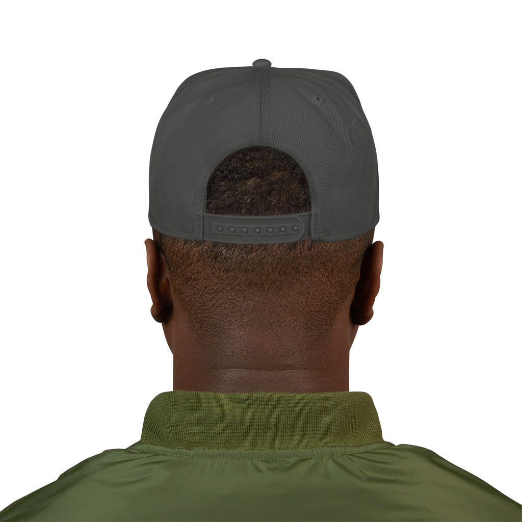 Embroidered Bear Crest Snapback Hat
