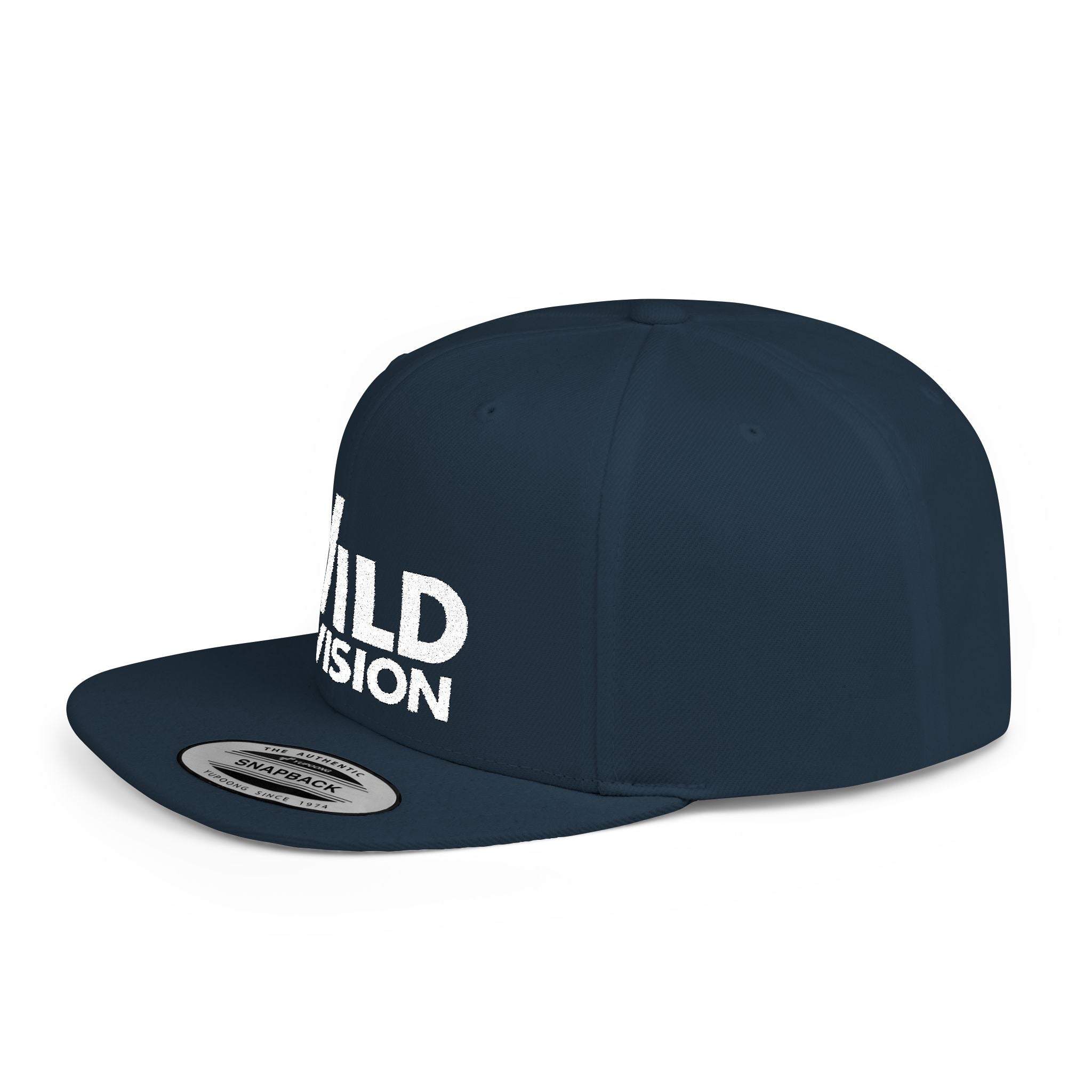 Camo Flat Bill Snapback - "WILD DIVISION" Embroidered Trucker Hat