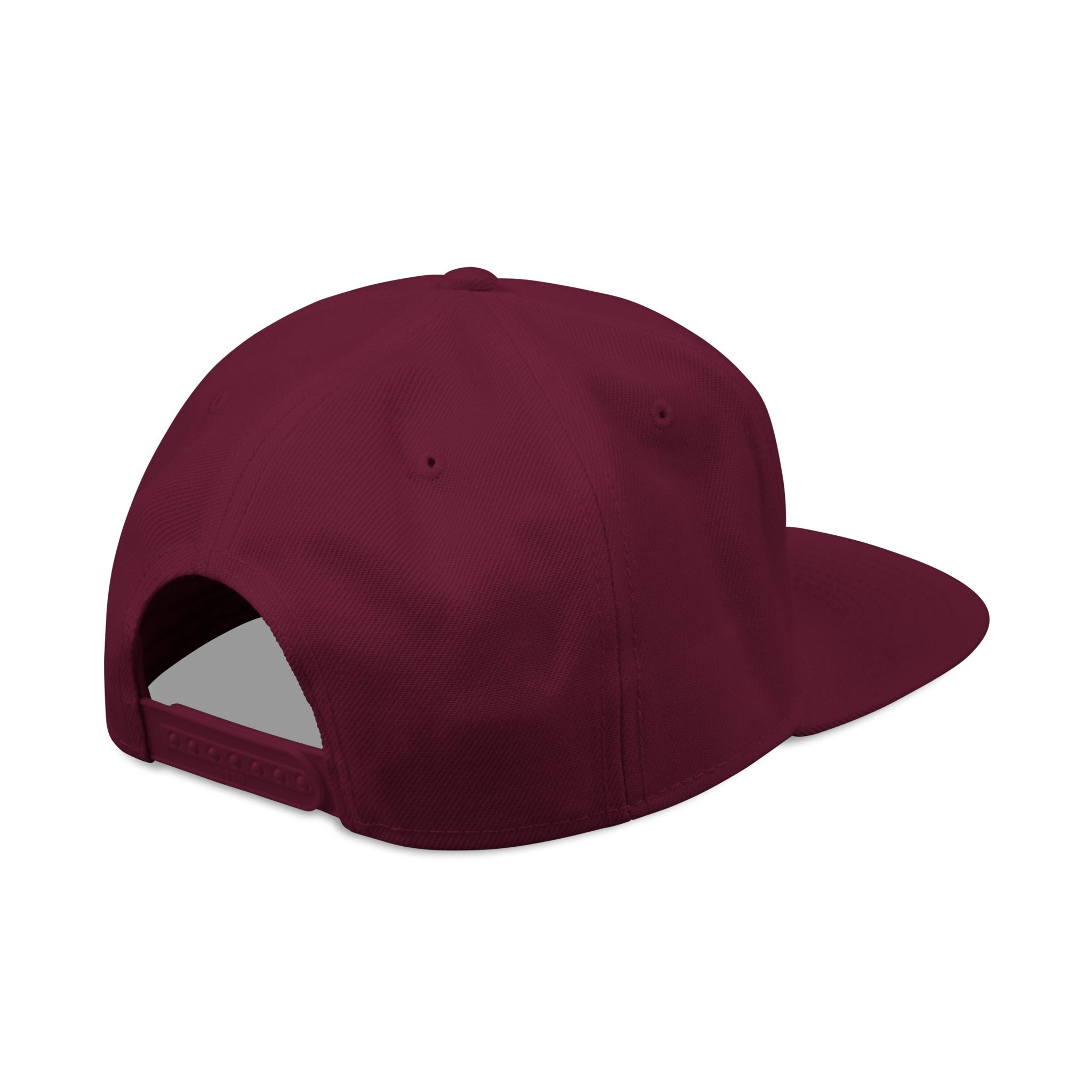 Embroidered Bear Crest Snapback Hat