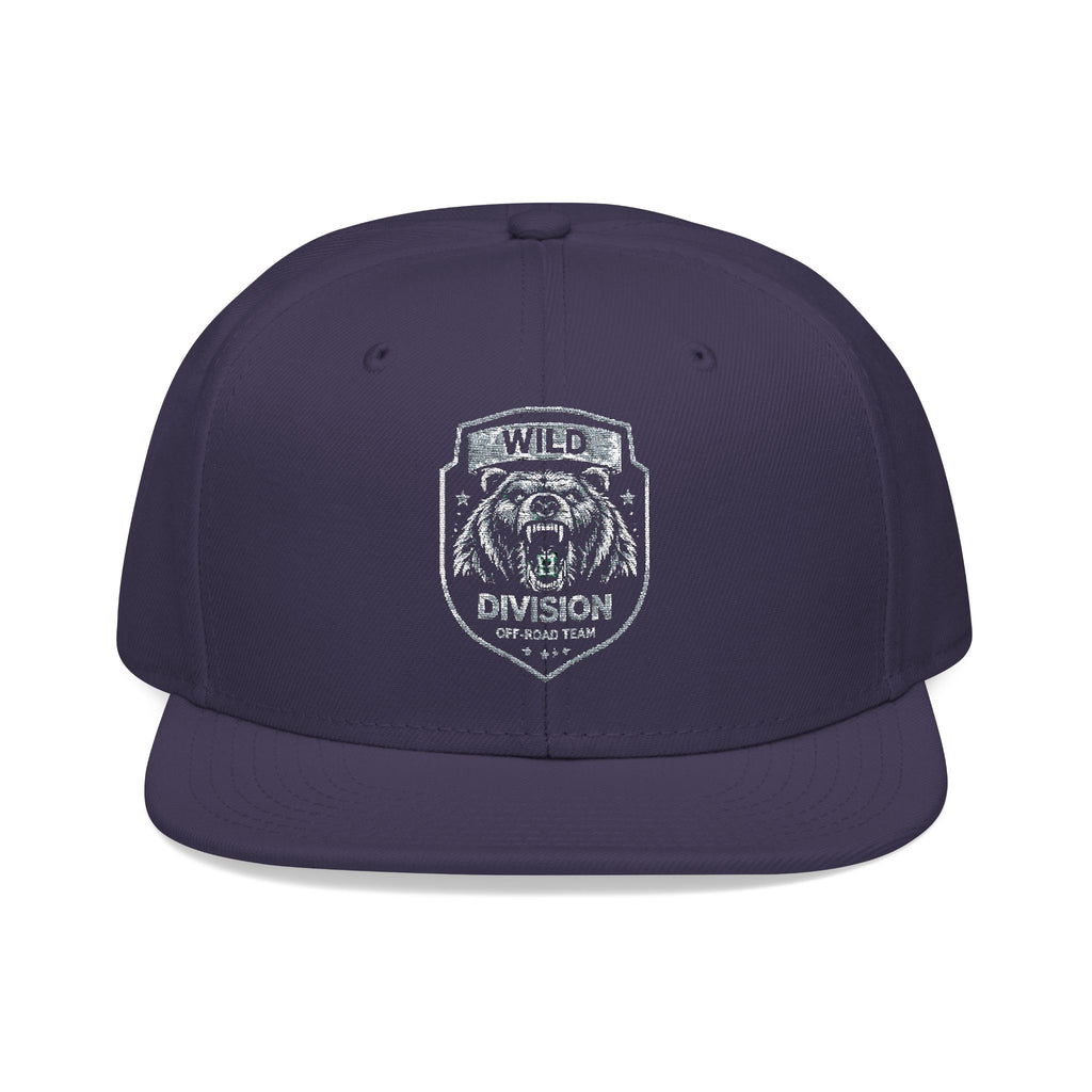 Embroidered Shield Snapback Hat — Vintage Crest Patch Cap