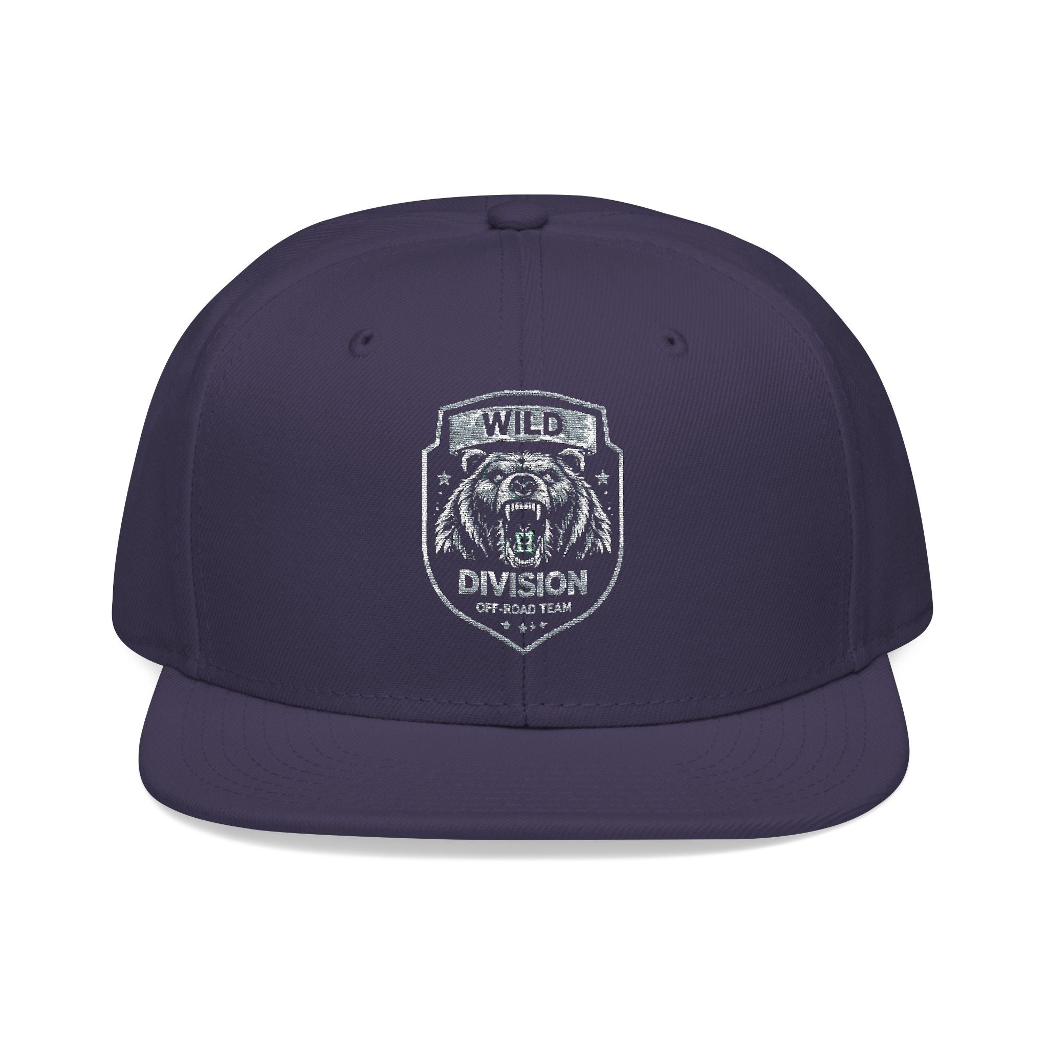 Embroidered Shield Snapback Hat — Vintage Crest Patch Cap