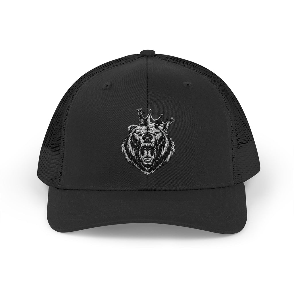 Trucker Cap — Distressed King Lion Embroidered Snapback